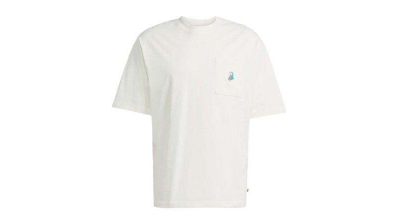 adidas Dog Patch Pocket Graphic Tee Off White