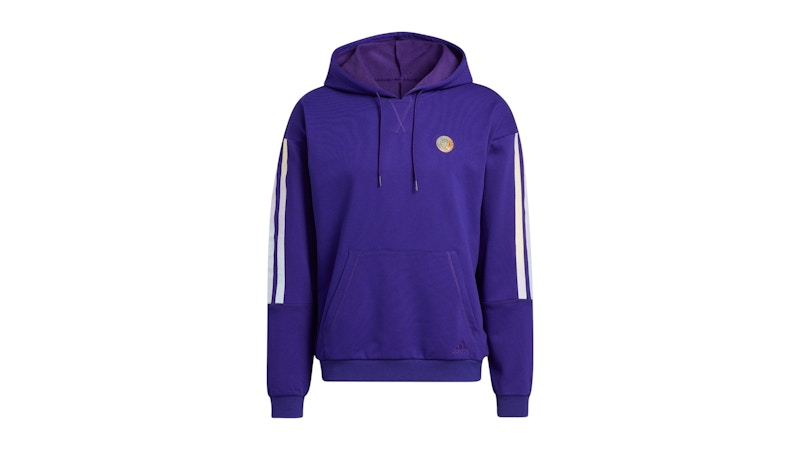 adidas Donovan Mitchell Pullover Hoodie Team College Purple