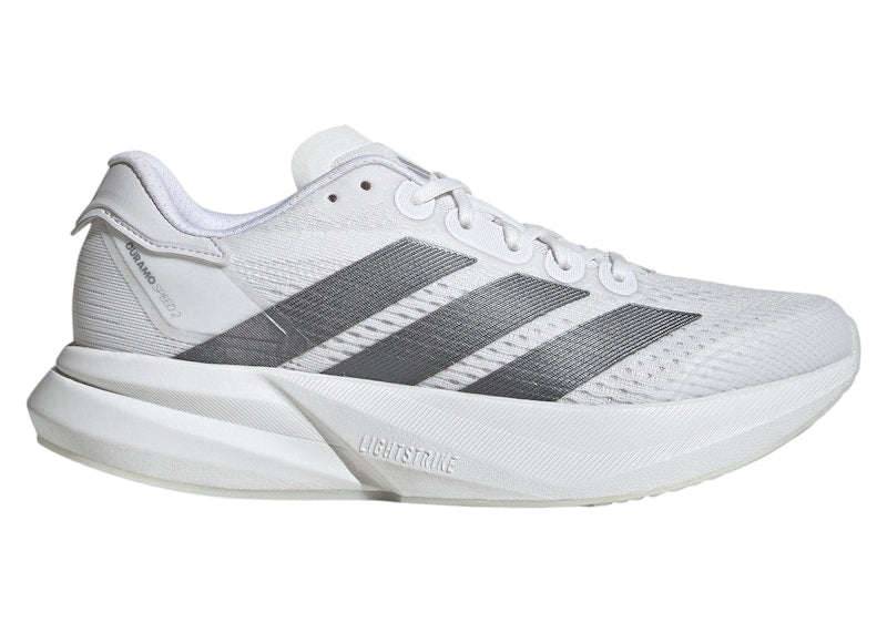 adidas Duramo Speed 2 White Iron Metallic Grey (Women's)