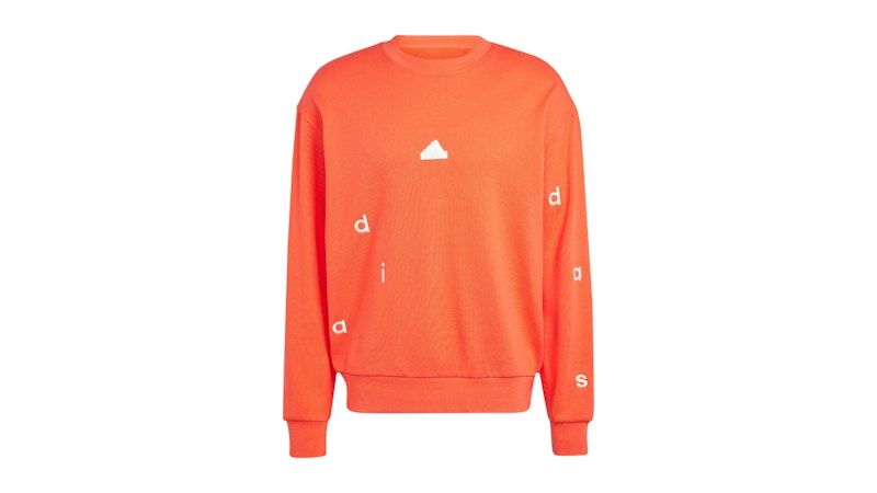 adidas Embroidered French Terry Sweatshirt Bright Red