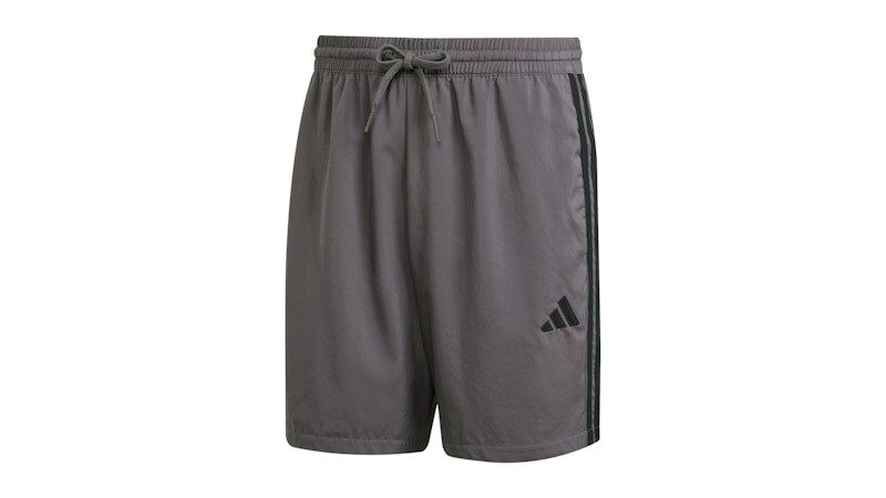 adidas Essential 3-Stripes Chelsea Shorts Grey Strata Black
