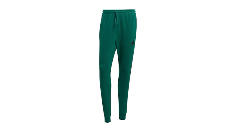 adidas Essential 3-Stripes French Terry Pant Collegiate Green/Black