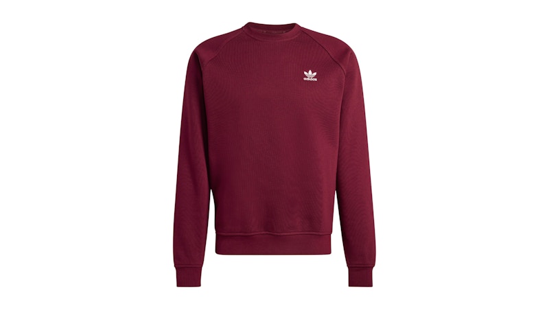 adidas Essential Regular Fleece Crewneck Sweatshirt Maroon