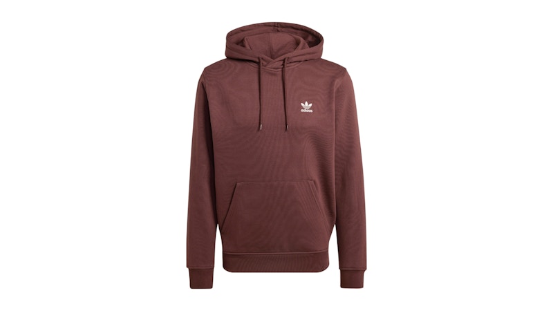 adidas Essential Regular Fleece Hoodie Shadow Brown