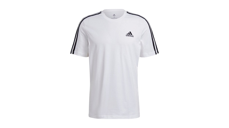 adidas Essentials 3-Stripes T-Shirt White/Black