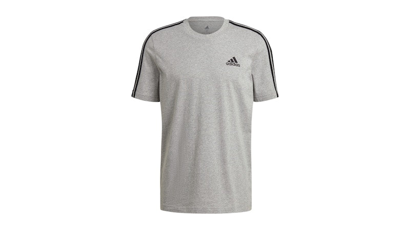 adidas Essentials 3-Stripes Tee Medium Grey Heather