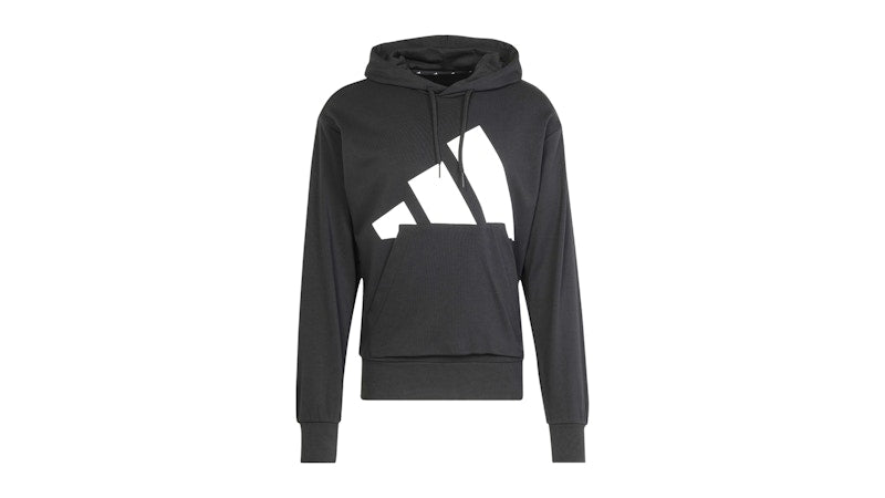 adidas Essentials Big Logo French Terry Hoodie Black/White