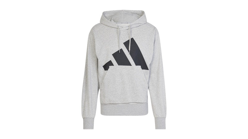 adidas Essentials Big Logo French Terry Hoodie Medium Grey Heather/Black