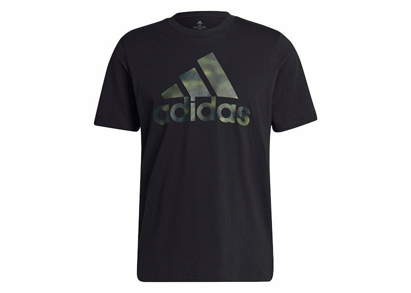 adidas Essentials Camo Print Tee Black