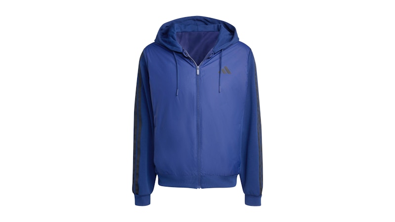 adidas Essentials Climawarm 3-Stripes Insulated Hooded Hybrid Jacket Dark Blue