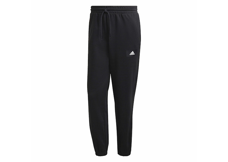 adidas Essentials FeelVivid Cotton French Terry Straight-Leg Sweat Pants Black