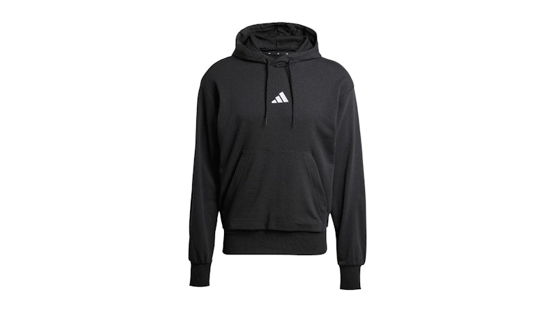 adidas Essentials Feelcozy French Terry Hoodie Black/White