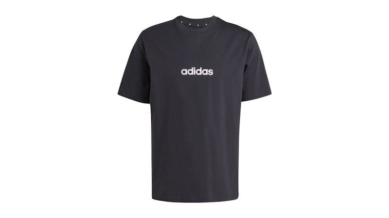 adidas Essentials Linear Single Jersey Tee Black/White