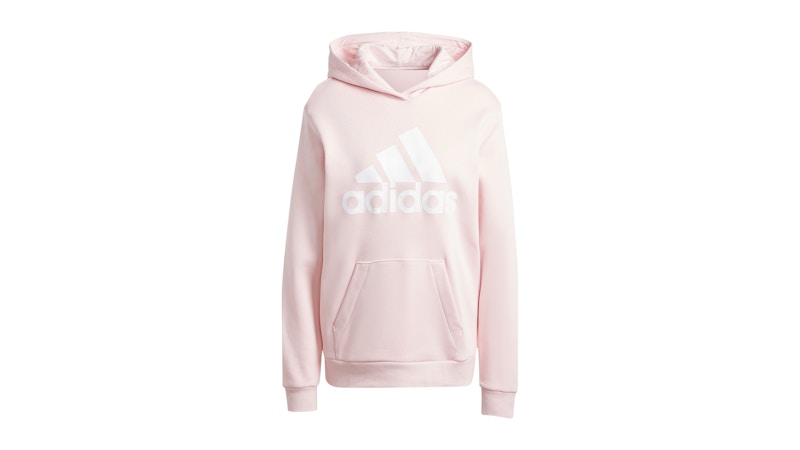adidas Essentials Logo Boyfriend Fleece Hoodie Sandy Pink