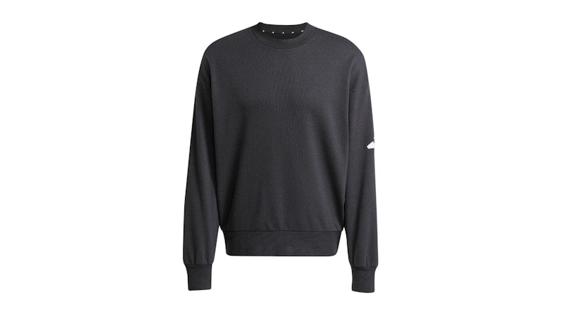adidas Essentials Loose Fit 3 Bar Logo Sweatshirt Black/White
