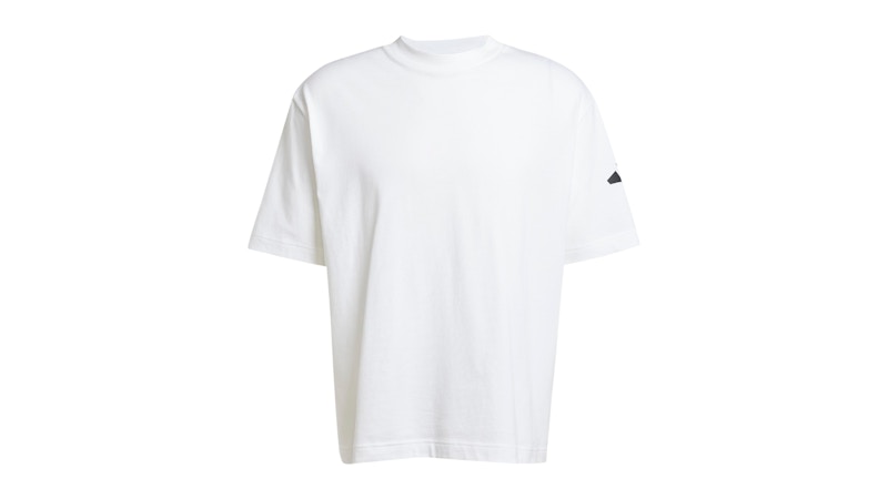 adidas Essentials Loose Fit 3 Bar Logo T-Shirt White/Black