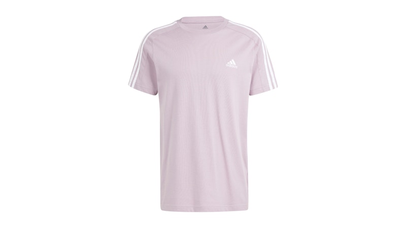 adidas Essentials Single Jersey 3-Stripes T-Shirt Preloved Fig