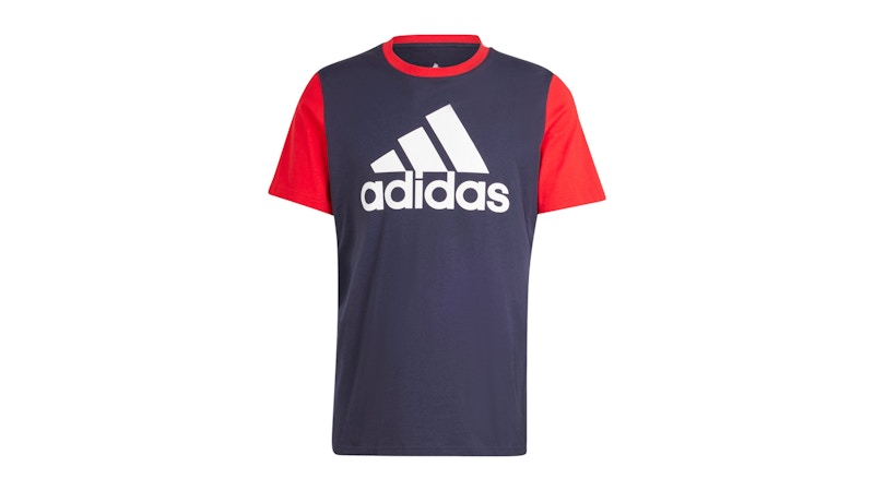 adidas Essentials Single Jersey Big Logo T-Shirt Legend Ink/Better Scarlet
