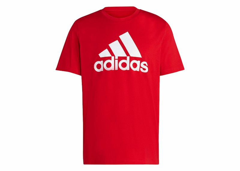 adidas Essentials Single Jersey Big Logo Tee Better Scarlet