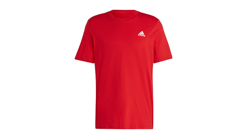 adidas Essentials Single Jersey Embroidered Small Logo T-Shirt Better Scarlet