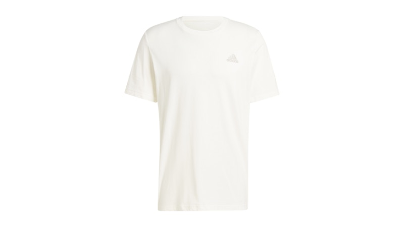 adidas Essentials Single Jersey Embroidered Small Logo T-Shirt Off White