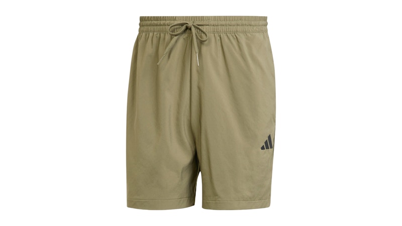 adidas Essentials Small Logo Chelsea Shorts Olive Strata/Black