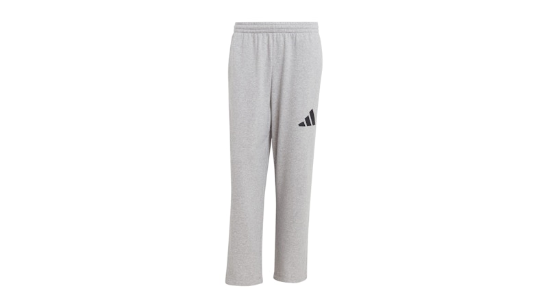 adidas Essentials Wide Leg 3 Bar Logo Pant Medium Grey Heather/Black