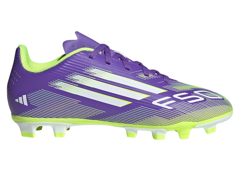 adidas F50 Club FG/MG Purple Rush Cloud White Lucid Lemon (GS)