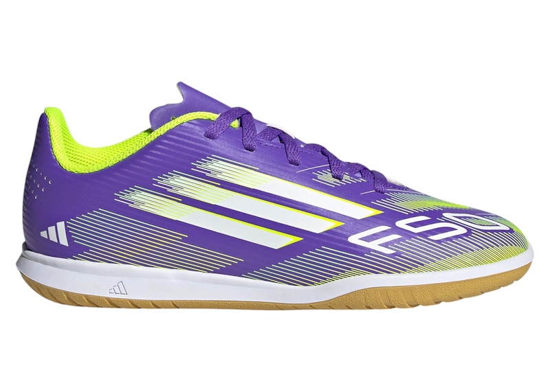 adidas F50 Club Indoor Purple Rush Cloud White Lucid Lemon (GS)