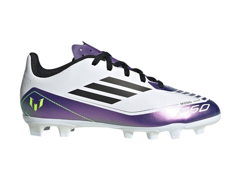 adidas F50 Club Multi-Ground Messi Cloud White Core Black Purple (GS)