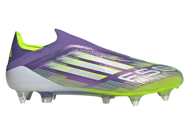 adidas F50 Elite Laceless SG Purple Rush Cloud White Lucid Lemon