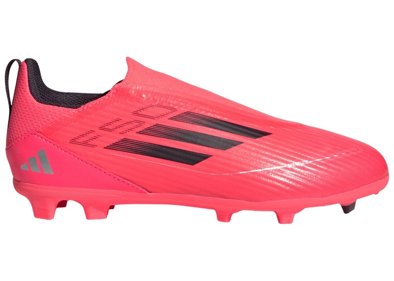 adidas F50 League Laceless Firm/Multi-Ground Turbo Aurora Black Platinum Metallic (GS)