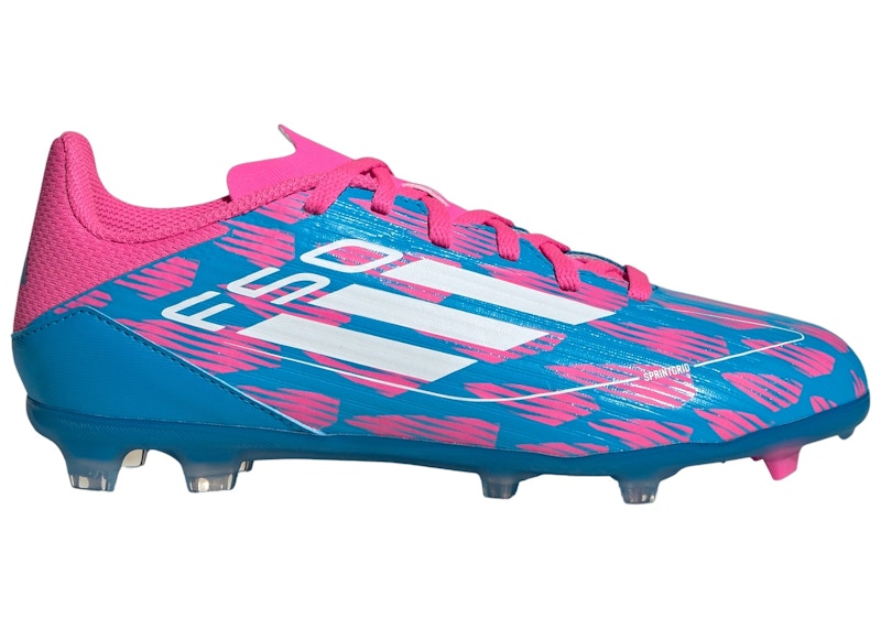 adidas F50 League Multi-Ground Solar Blue Cloud White Solar Pink (GS)