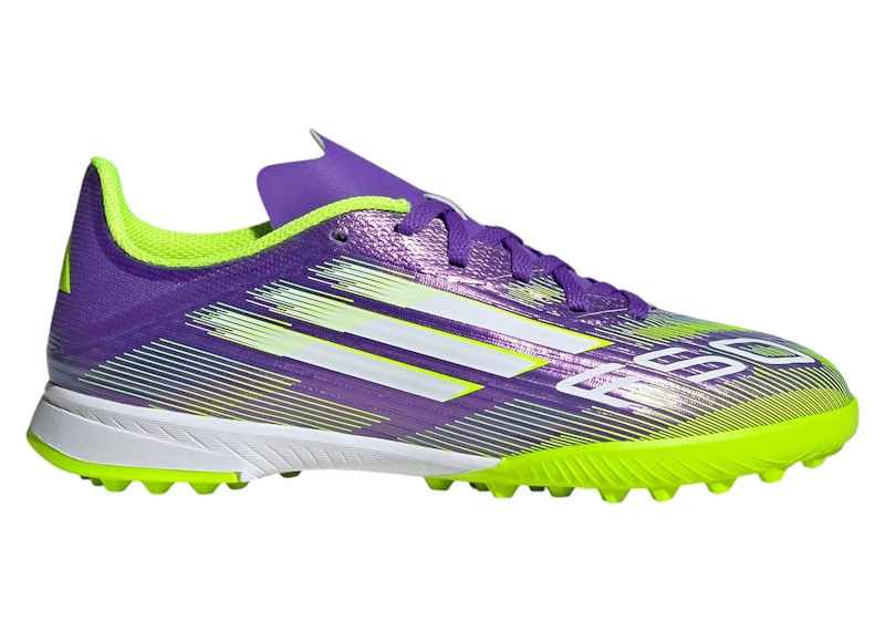adidas F50 League TF Purple Rush Cloud White Lucid Lemon (GS)