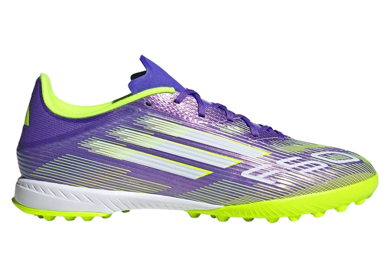 adidas F50 League TF Purple Rush Cloud White Lucid Lemon