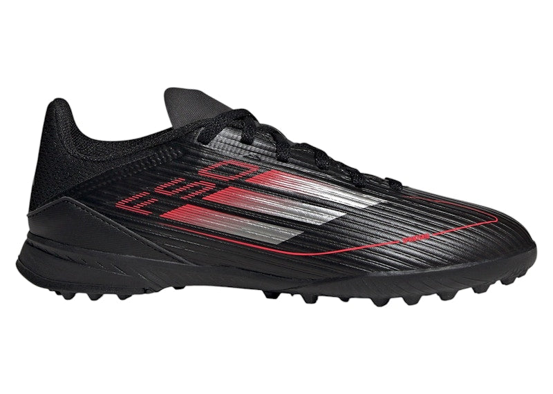 adidas F50 League Turf Core Black Iron Metallic Lucid Red (Kids)