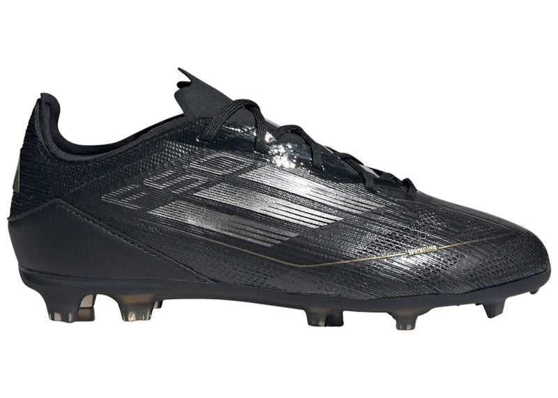 adidas F50 Pro FG Core Black Iron Metallic Gold Metallic (GS)
