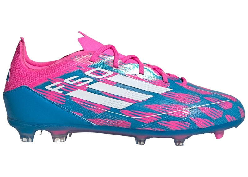 adidas F50 Pro FG Solar Blue Cloud White Solar Pink (GS)