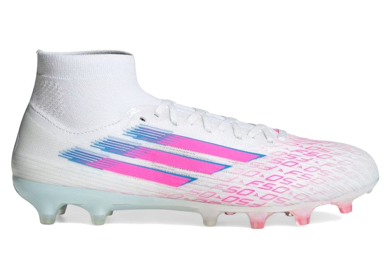 adidas F50 Pro Mid-Cut FG Sparkfusion Pack White Lucid Pink (Women's)