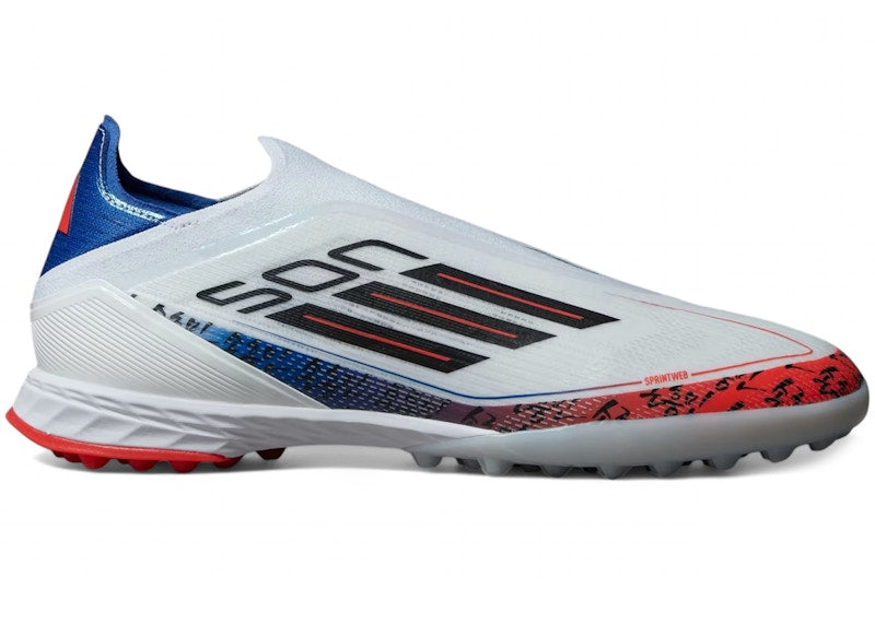 adidas F50 Pro Son Laceless Turf Cloud White Bright Red Blue