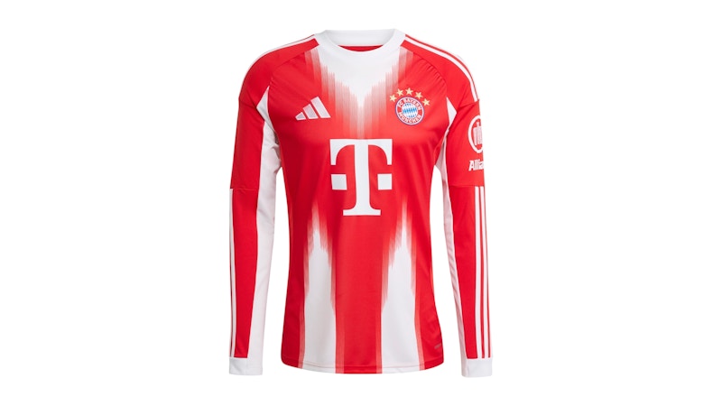 adidas FC Bayern 25/26 Long Sleeve Home Jersey Red