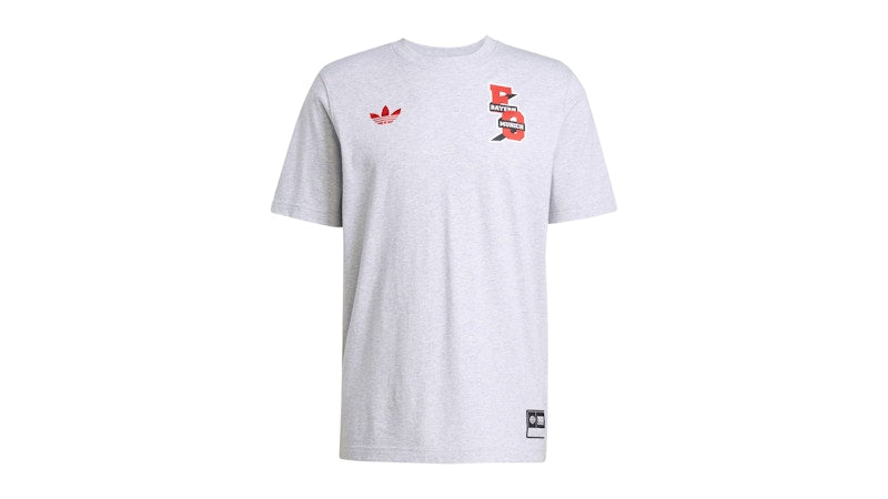 adidas FC Bayern Vrct Tee Light Grey Heather