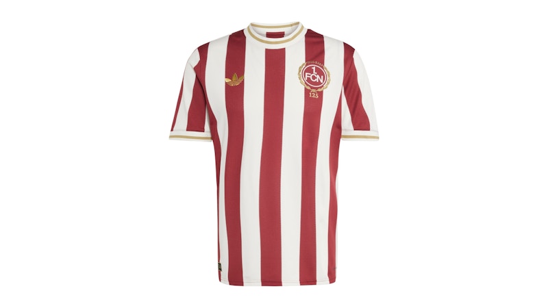 adidas FC Nurnberg Anniversary Jersey Noble Maroon Chalk White