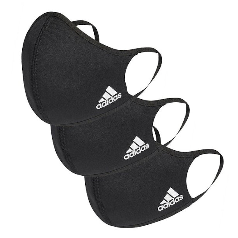 adidas Face Covers (3 Pack) Black/White