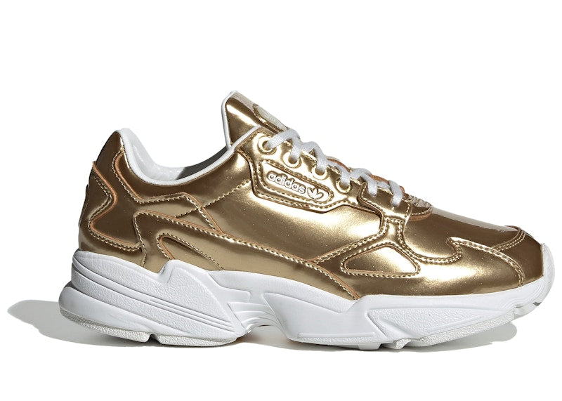 adidas Falcon Gold Metallic Crystal White (Women's)