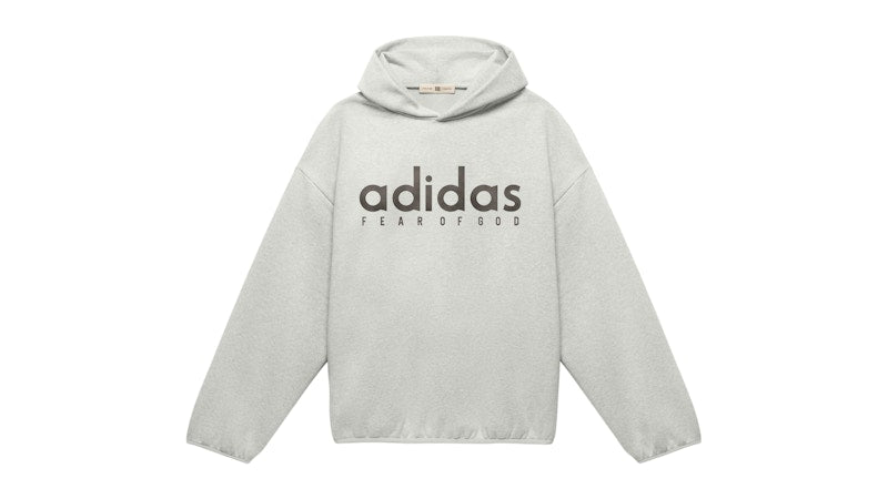 adidas Fear Of God Athletics Cotton Fleece Hoodie Medium Grey Heather