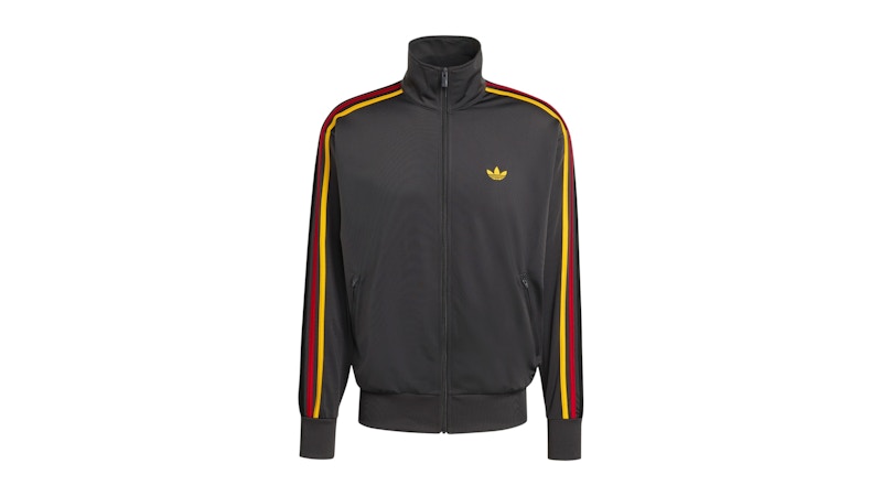 adidas Firebird Track Top Utility Black Collegiate Gold Team Power Red Black