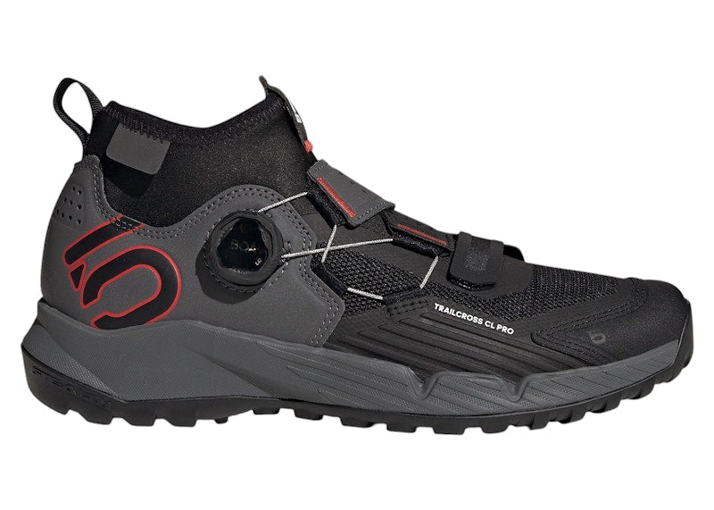 adidas Five Ten Trailcross Pro Clip-In Grey Five Core Black Red
