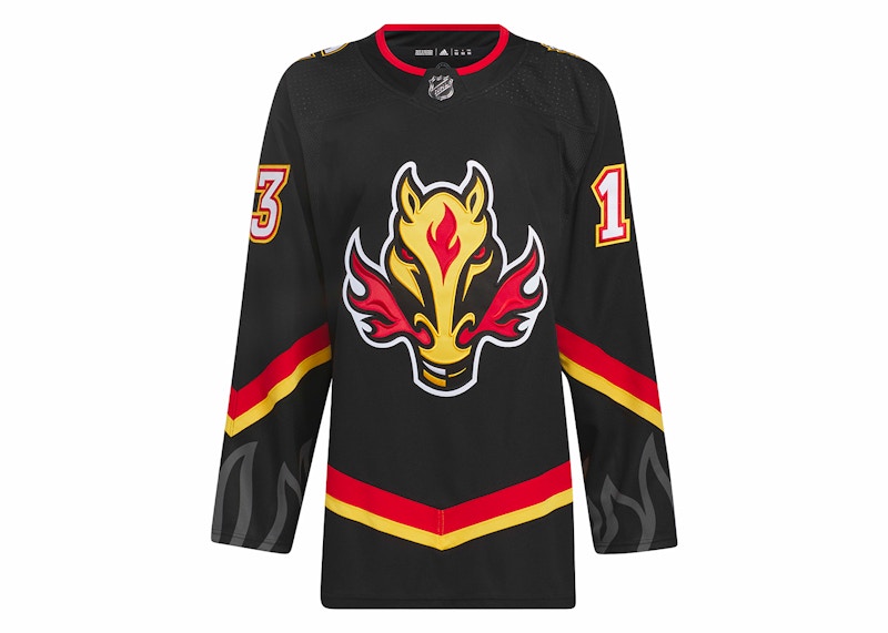 adidas Flames Gaudreau Third Authentic Jersey Black