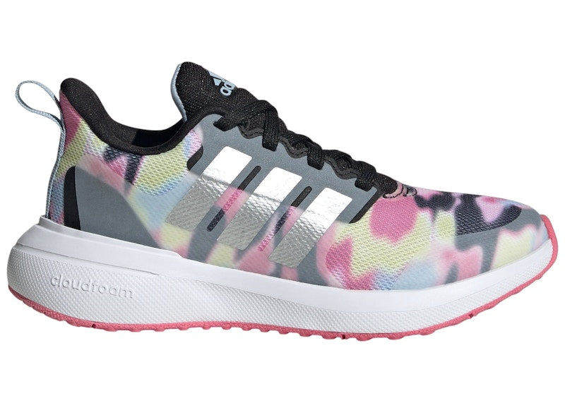 adidas Fortarun 2.0 Cloudfoam Core Black Silver Metallic Pink Fusion (GS)